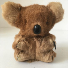 * Jucarie veche Koala, Vintage, blana naturala, 12cm, ochi de sticla