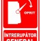 Semn pentru intrerupator inchis si deschis