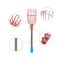 Culegator de fructe metalic, 240 cm cu maner telescopic