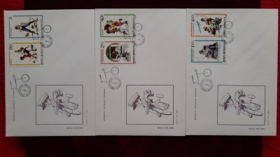 1981-Lp1045-Jocuri de copii,partial set- 3 FDC-uri foto