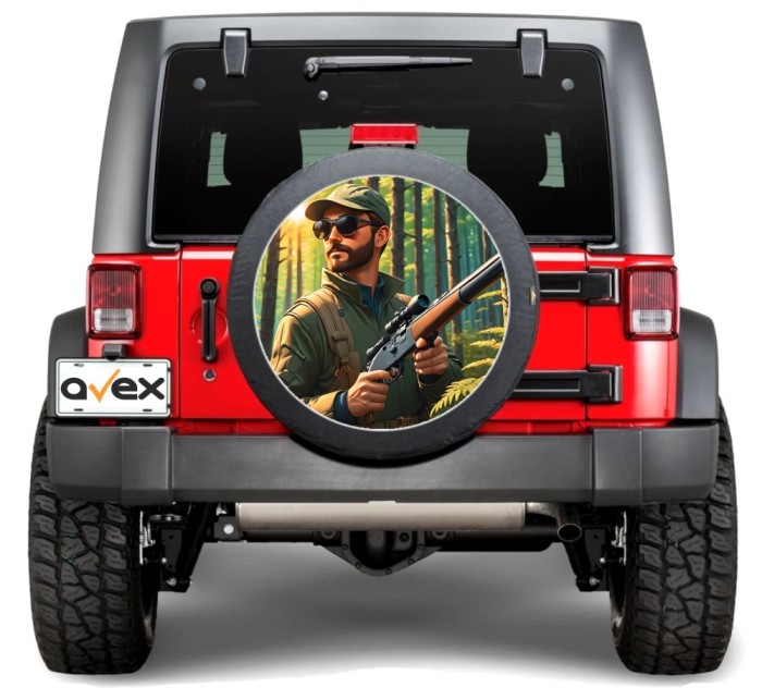 Sticker Auto &quot;Roata de Rezerva&quot; rezistenta la intemperii si raze UV, diametru 55 cm, Cod: AVX-RR20 FAVLine Selection