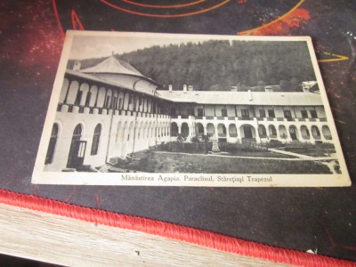 manastirea agapia an 1931 timbrata si circulata f1 foto