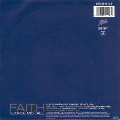 George Michael - Faith (1987, Epic) disc vinil single 7&amp;quot; foto