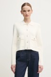 OUI cardigan femei, culoarea bej, light, 92056