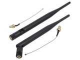 Antenă SMA neagră 50W 2,4-2,5GHz 5,1-5,8GHz 50&Omega; 5dBi