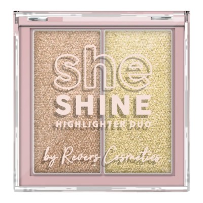 Paleta iluminator Duo She Shine 01 Desert Beam, Revers, 7,2 g foto