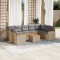 Patio Sofa Set 9-Locuri Bej combinat - 2