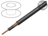 Cablu coaxial RG8 19x29AWG litat Cu PVC negru 152m CPR Eca