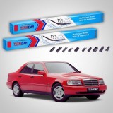 Cumpara ieftin Ștergătoare Mercedes-Benz Clasa C W202 1993-2000 | Set Față Flat &ndash; TeamCar&reg;