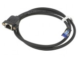 Prelungitor RJ45 S/FTP 6a 1m LSZH negru 27AWG, Goobay