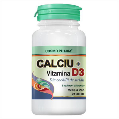 CALCIU + VITAMINA D3 30tb COSMO PHARM foto