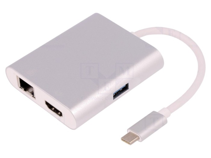 Cablu adaptor USB C soclu 0,2m