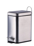 Cumpara ieftin Cos gunoi cu pedala otel argintiu 24,5 x 12 x 25 cm, 3 L