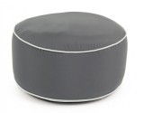 Set 2 tabureti puf gonflabil gri Rihanna 53x23 cm