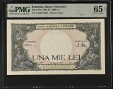 1000 lei 1945 UNC PMG 65 EPQ