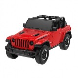 Macheta metal 1/43 Jeep Wrangler Rubicon open, red scara 1/43