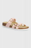 Birkenstock papuci Franca femei, culoarea roz, 1026419