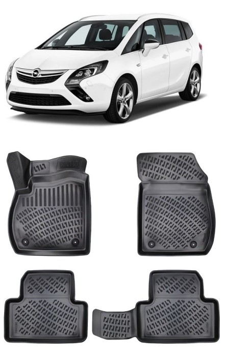 Set Covorase Auto Cauciuc Dedicate Opel Zafira Tourer C (2011-2019)