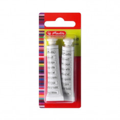 Alb de zinc Herlitz, 7,5 ml, set 2 tuburi foto