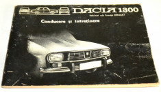 Conducere si intretinere - Dacia 1300 foto