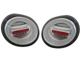 Set stopuri tuning VOLKSWAGEN BEETLE (1C/9C/1Y), 01.1998-05.2005, partea stanga+dreapta, Taiwan, indicator dinamic; LED; transparent, argintiu