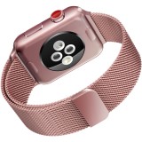 Cumpara ieftin Curea metalica milanese rose gold pentru Apple Watch 38/40/41 mm, marime universala, seriile 1,2,3,4,5,6,7,8,9 (roz auriu)