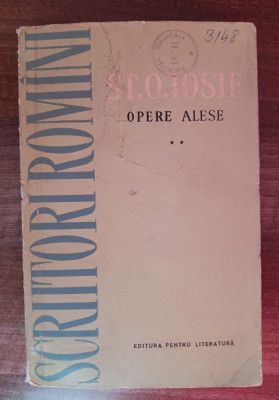 myh 27s - St O Iosif - Opere alese - volumul 2 - ed 1962 foto