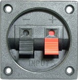 Conector boxe 2 pini, montare pe panou - 123655