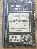 N.CRT Interbelica - Biblioteca Minerva - nr. 62 - Albert Savarus