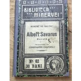 N.CRT Interbelica - Biblioteca Minerva - nr. 62 - Albert Savarus