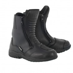 MBS Ghete piele moto oxford Warrior, negru, 42, Cod Produs: BM10342OX