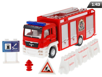 Model 1:64, Camion De Pompieri Rmz City + Accesorii A11361WS foto