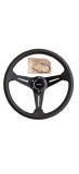 Volan Sport Auto Negru Diametru 33cm Design Ergonomic Manevrabilitate Superioara Priza Excelenta