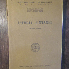 Istoria sintaxei - Nicolae Drăganu