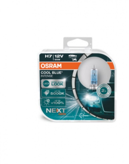 Becuri H7 osram next gen ,5000k,12v