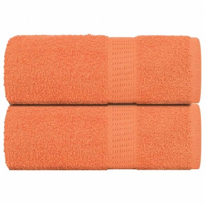 vidaXL Prosoape de baie 2 buc. FROGN portocalii 30x30 cm 100% bumbac foto
