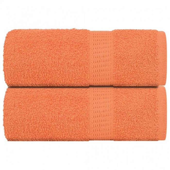 vidaXL Prosoape de baie 2 buc. FROGN portocalii 30x30 cm 100% bumbac