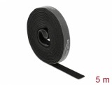 Rola cu arici 5m x 15mm Negru, Delock 18384