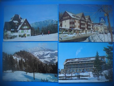HOPCT LOT 3572 -4 CARTI POSTALE-IARNA LA PREDEAL -JUD BRASOV-NECIRCULATE foto