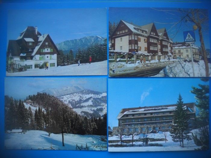 HOPCT LOT 3572 -4 CARTI POSTALE-IARNA LA PREDEAL -JUD BRASOV-NECIRCULATE