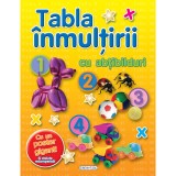 Tabla inmultirii cu abtibilduri - Girasol