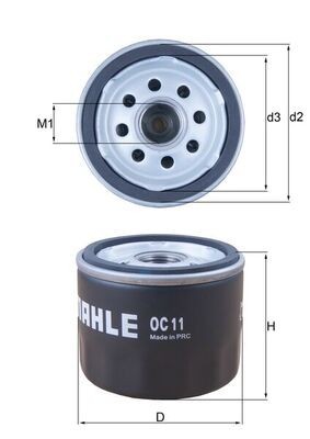 MAHLE OC 11 Filtru ulei foto