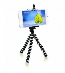 Suport creativ pentru telefonul mobil mini trepied flexibil pentru aparatul foto sau telefon, GMO, Focus foto