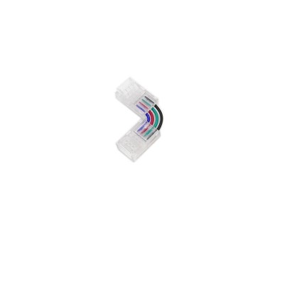 Conector LED Strip in L, 4 pini, 10mm foto