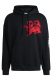 Visa Cash App RB hanorac de bărbați cu glugă Hugo oversize small logo black F1 Team 2024 - L