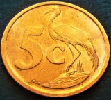 Moneda 5 CENTI - AFRICA de SUD, anul 2007 *cod 2732 B = SUID AFRIKA