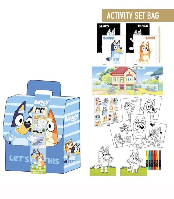 Set de Desen &icirc;n Geantă Bluey