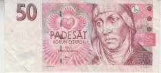 B11 - Bancnota foarte veche - Cehia - 50 coroane - 1997