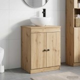 Cumpara ieftin Dulap pentru Chiuveta de Baie Stejar Artizanal 54 x 41 x 100 cm
