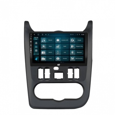 Navigatie Dacia Logan Duster Sandero (2009-2013) 8GB RAM Android 13 Octacore Slot Sim 4G DSP GPS Wi-FI Carplay Android Auto USB Bluetooth Waze Touchsc foto